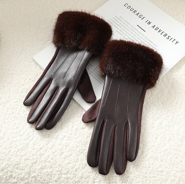 Luxe Faux Leather Gloves