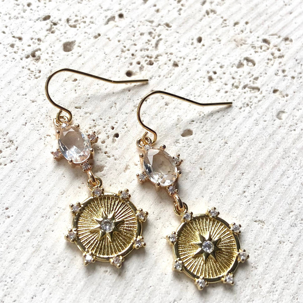 Sunburst Celestial Earrings
