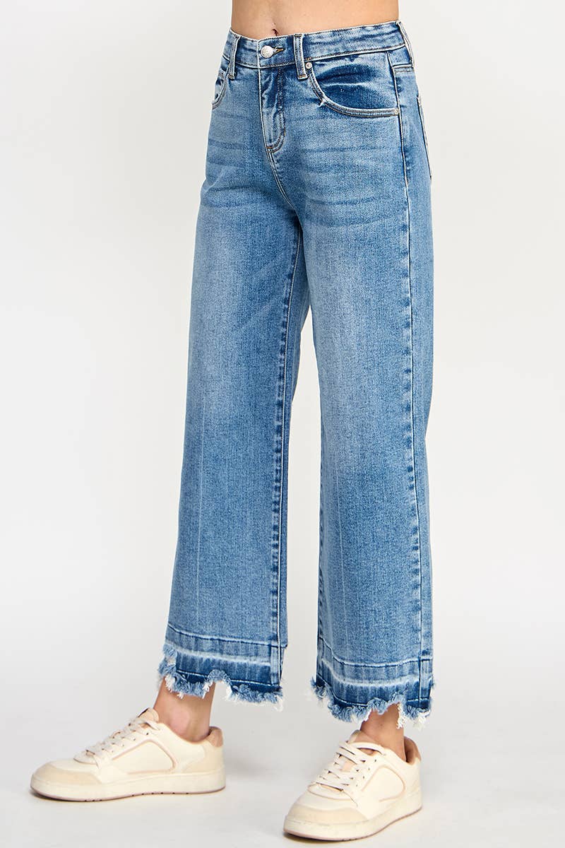 Tanya Tummy Control Cropped Jeans w/Released Hem