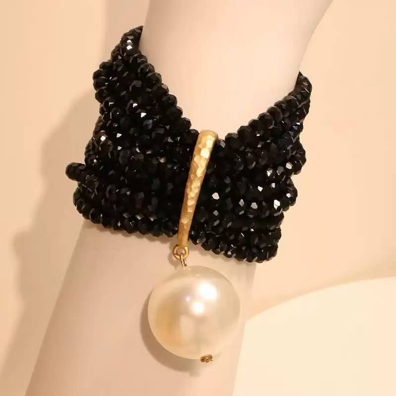 Stretchy Pearl Chunky Bracelet