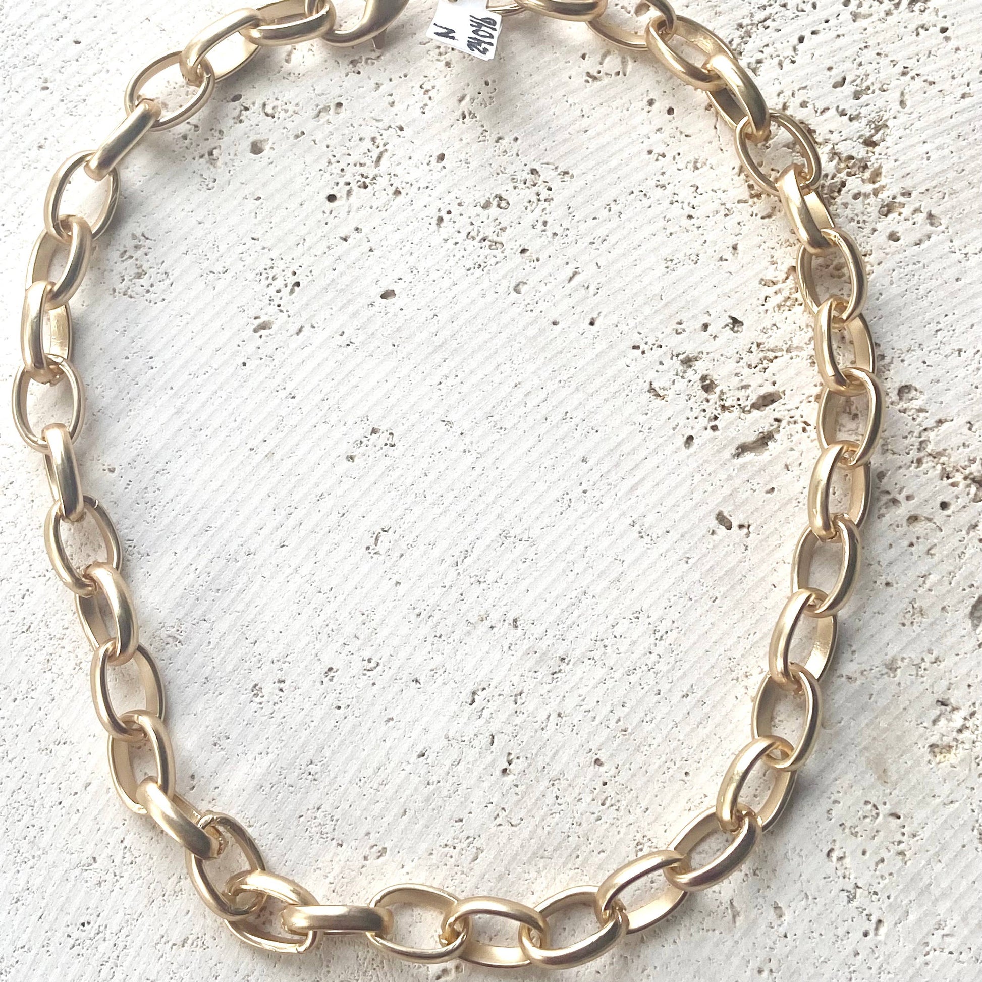 Matte Gold Chunky Necklace