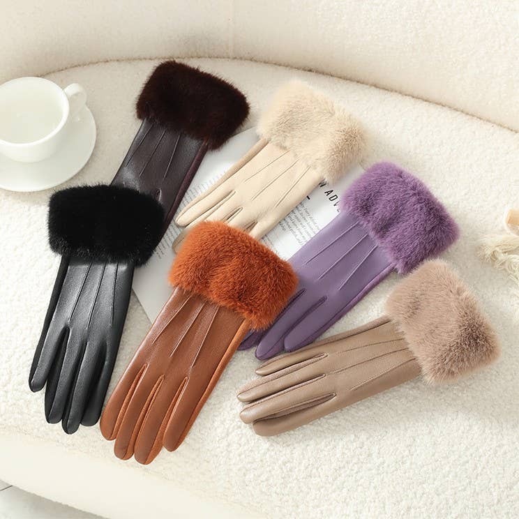 Luxe Faux Leather Gloves