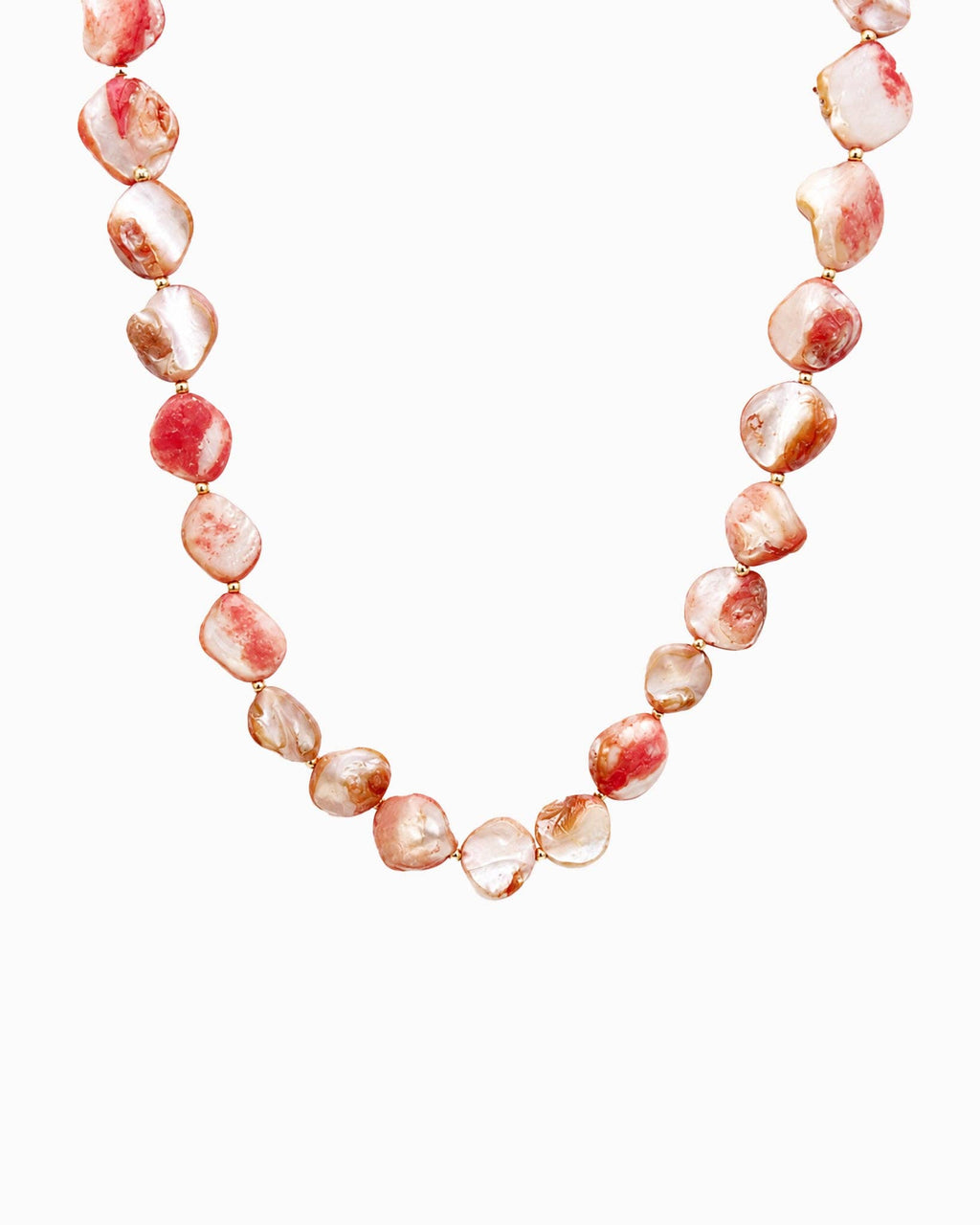 Coastal Organic Shell Bead Necklace