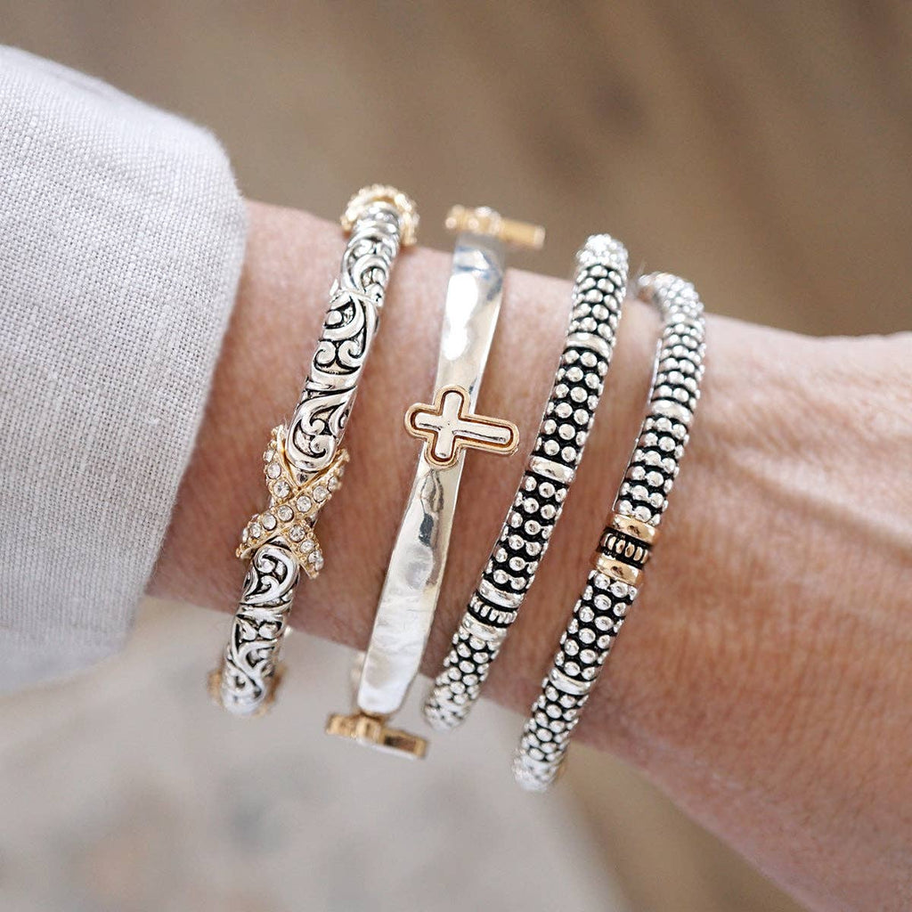 Luna Links – Silver Boho Bangles Collection