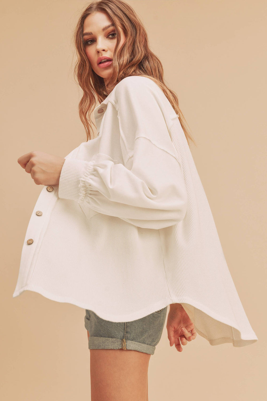Judie Jacket in Oat beige