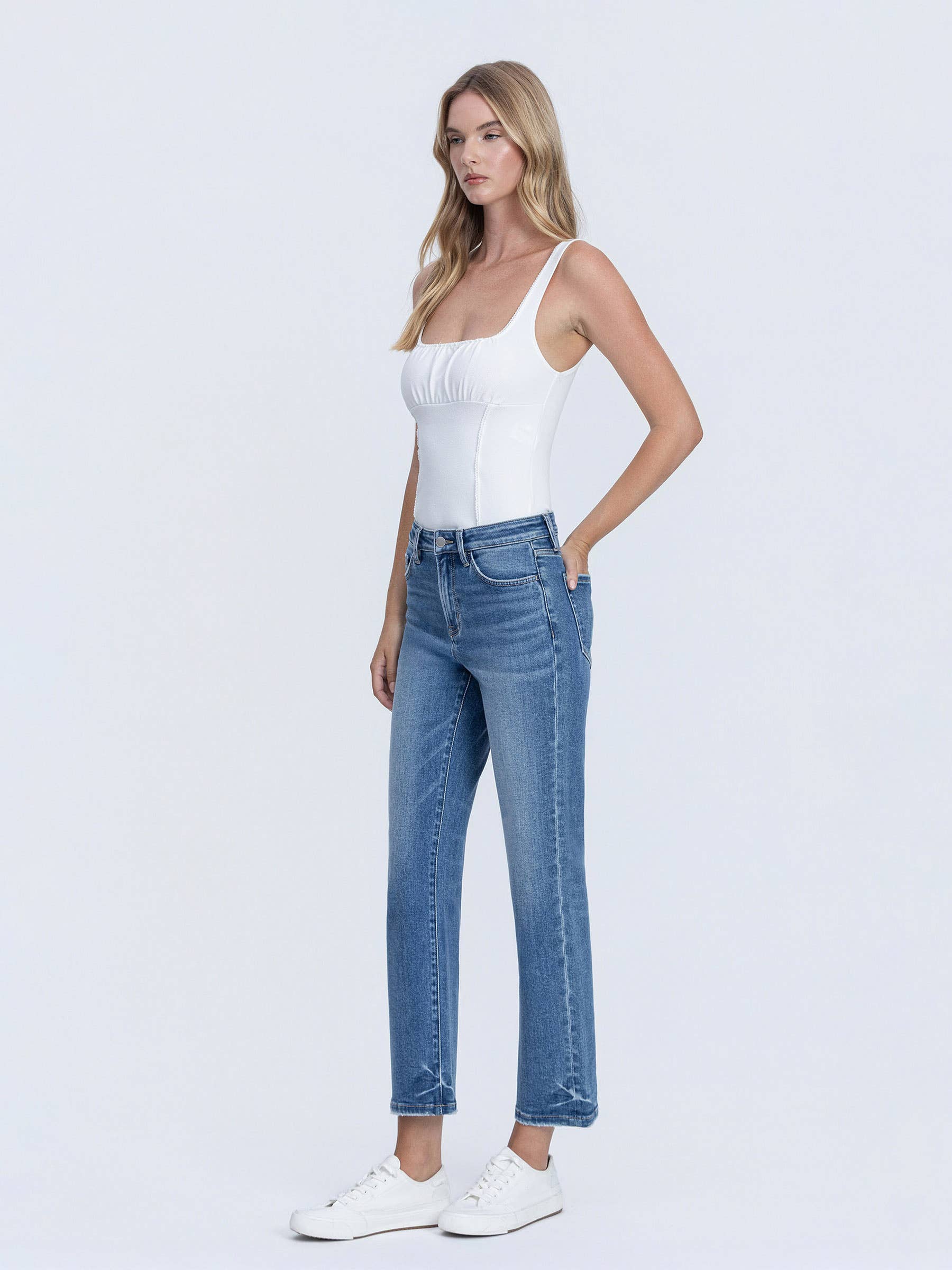 Holly High Rise Straight Jeans