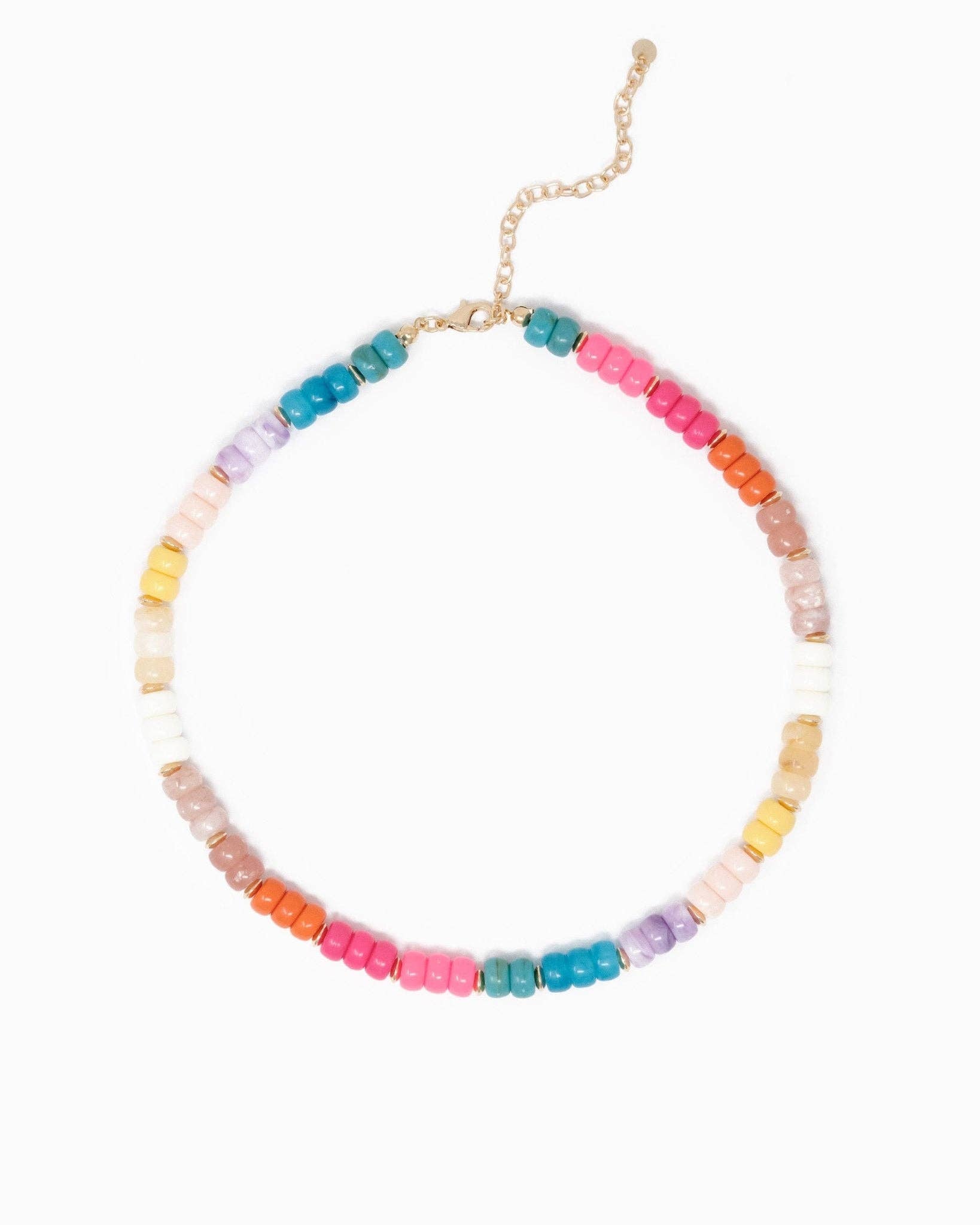 Multi-Color Beaded Necklace (Multi Color)