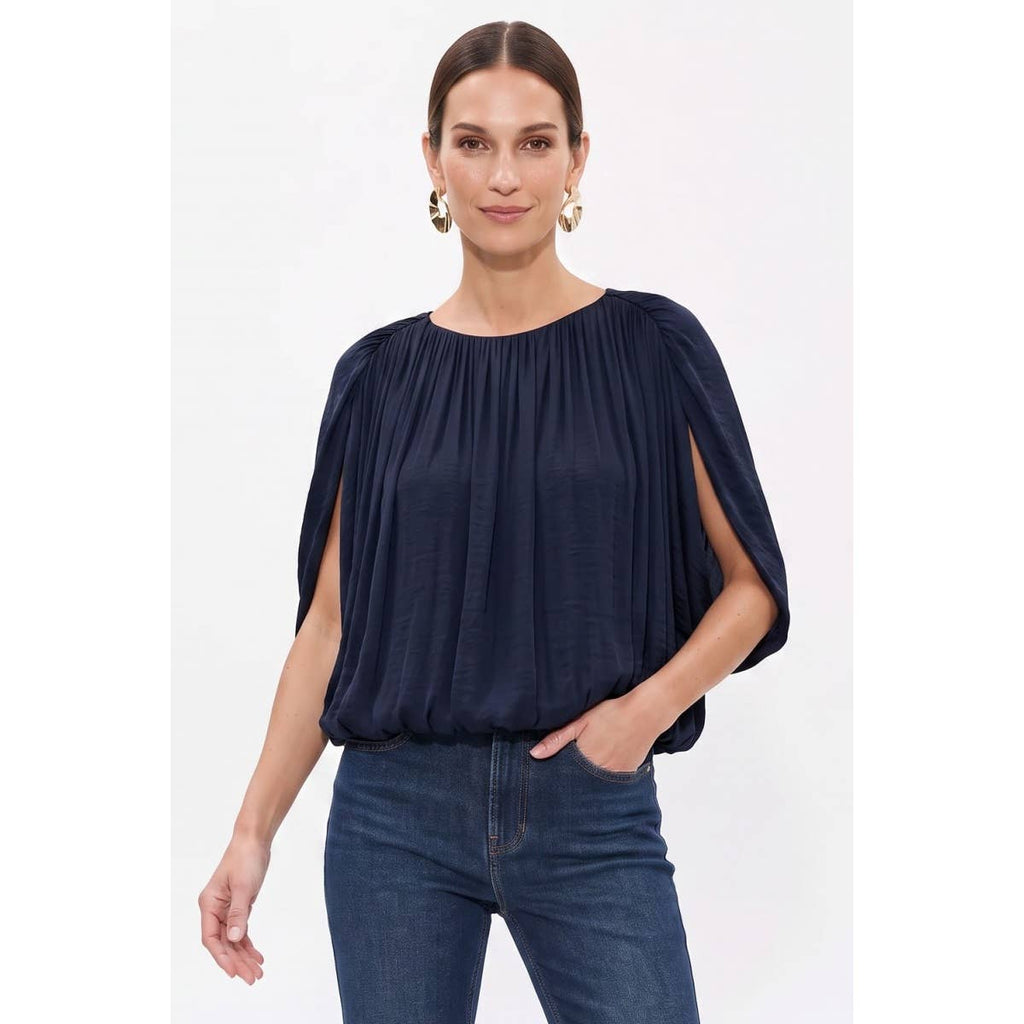Drape Bubble Blouse