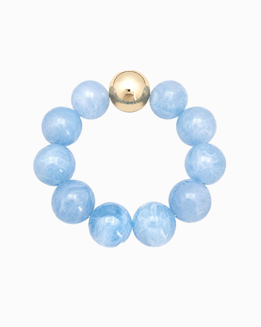 Pastel Marble Statement Beaded Stretch Bracelet