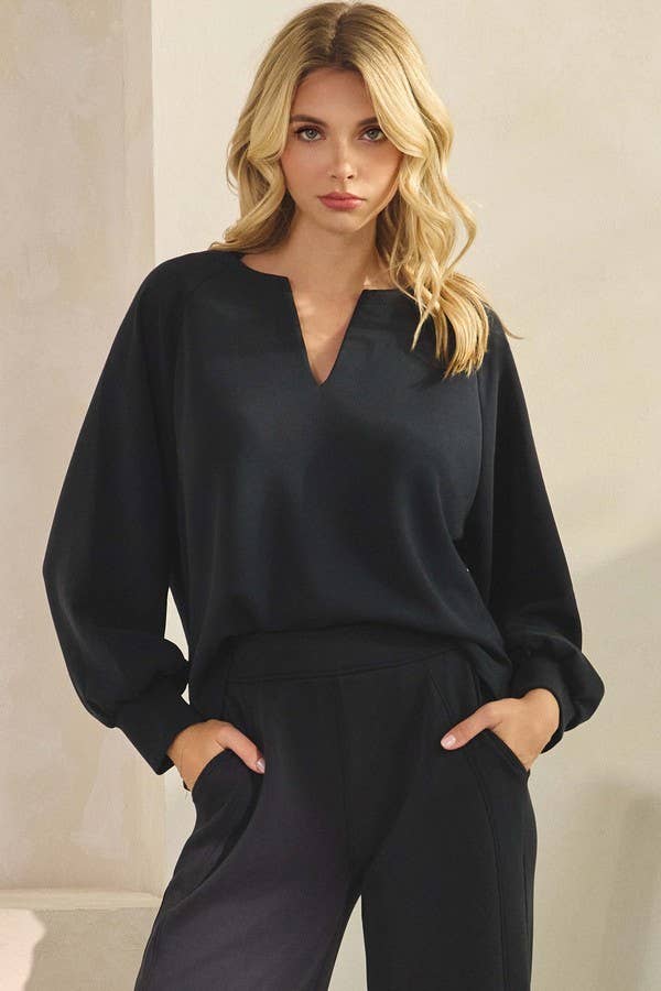 Sofie Soft Top and  Wide Leg Pant Matching Set