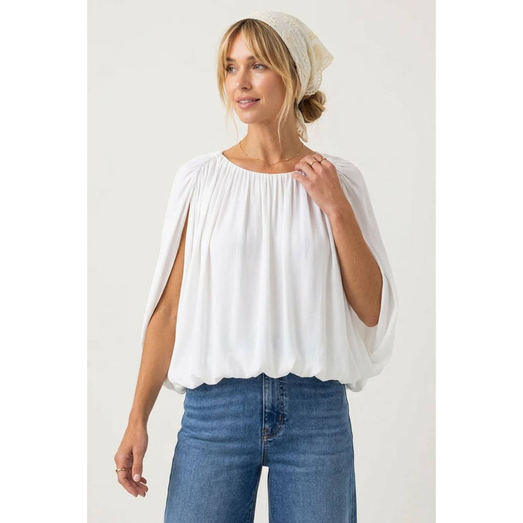 Drape Bubble Blouse