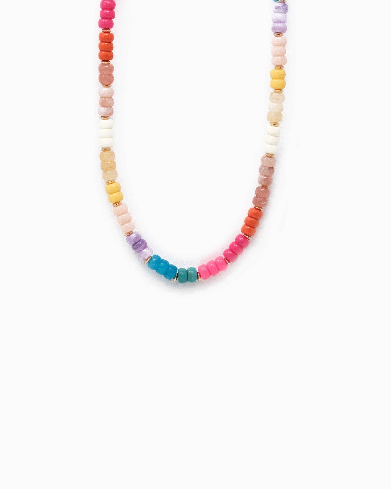 Multi-Color Beaded Necklace (Multi Color)