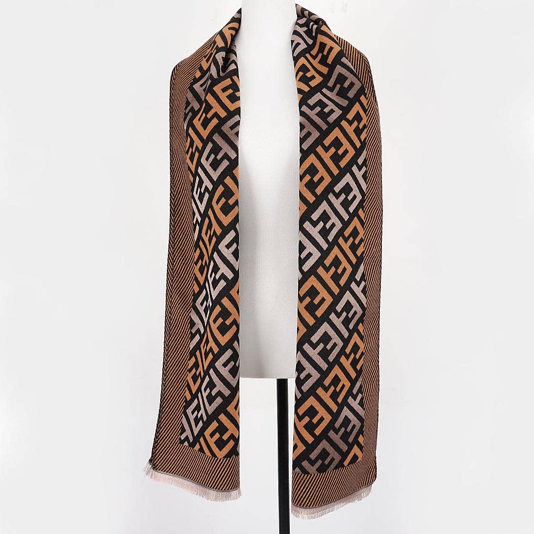 Laurent Signature Logo Scarf