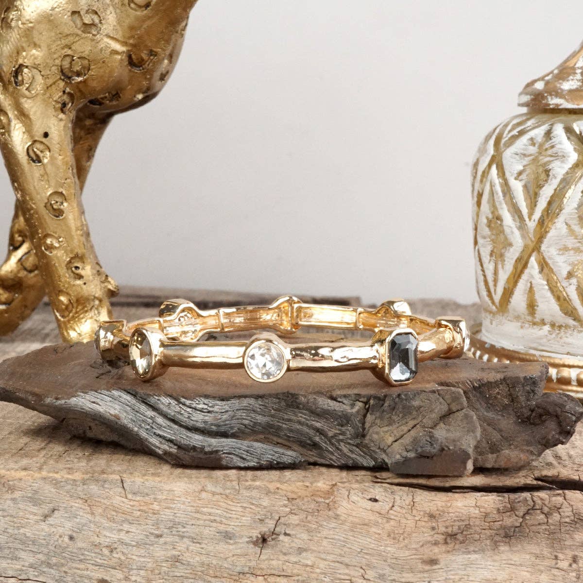 Radiant Jeweled Stretch Bangle