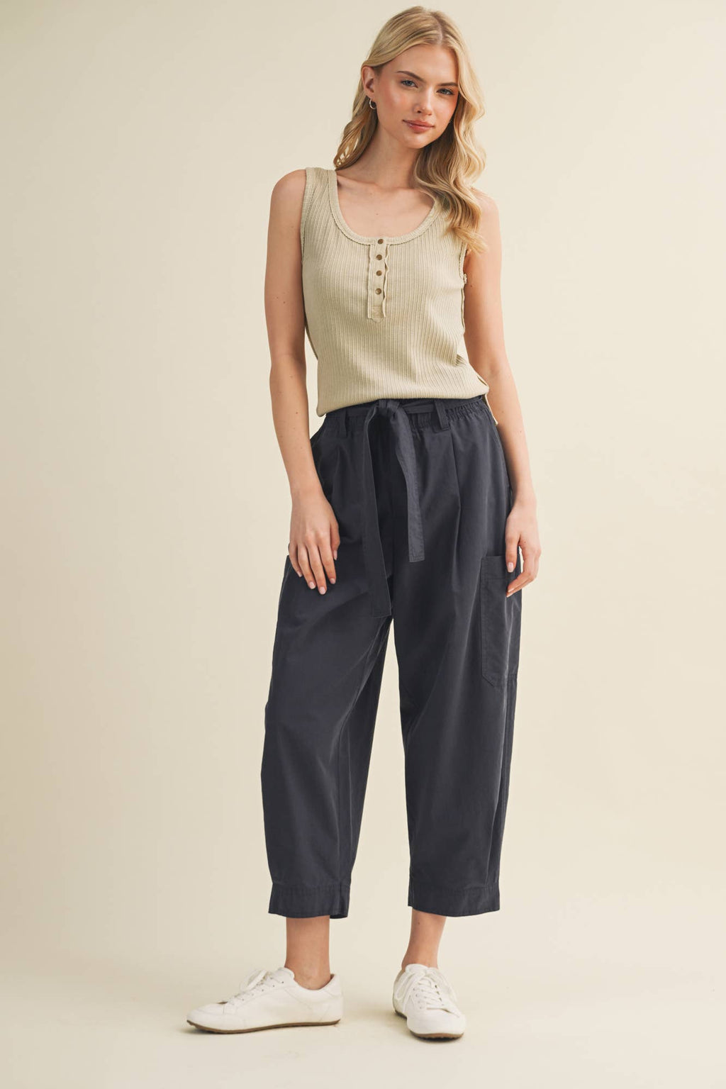 Deconstructed Vertebral Seam Ribbed Top