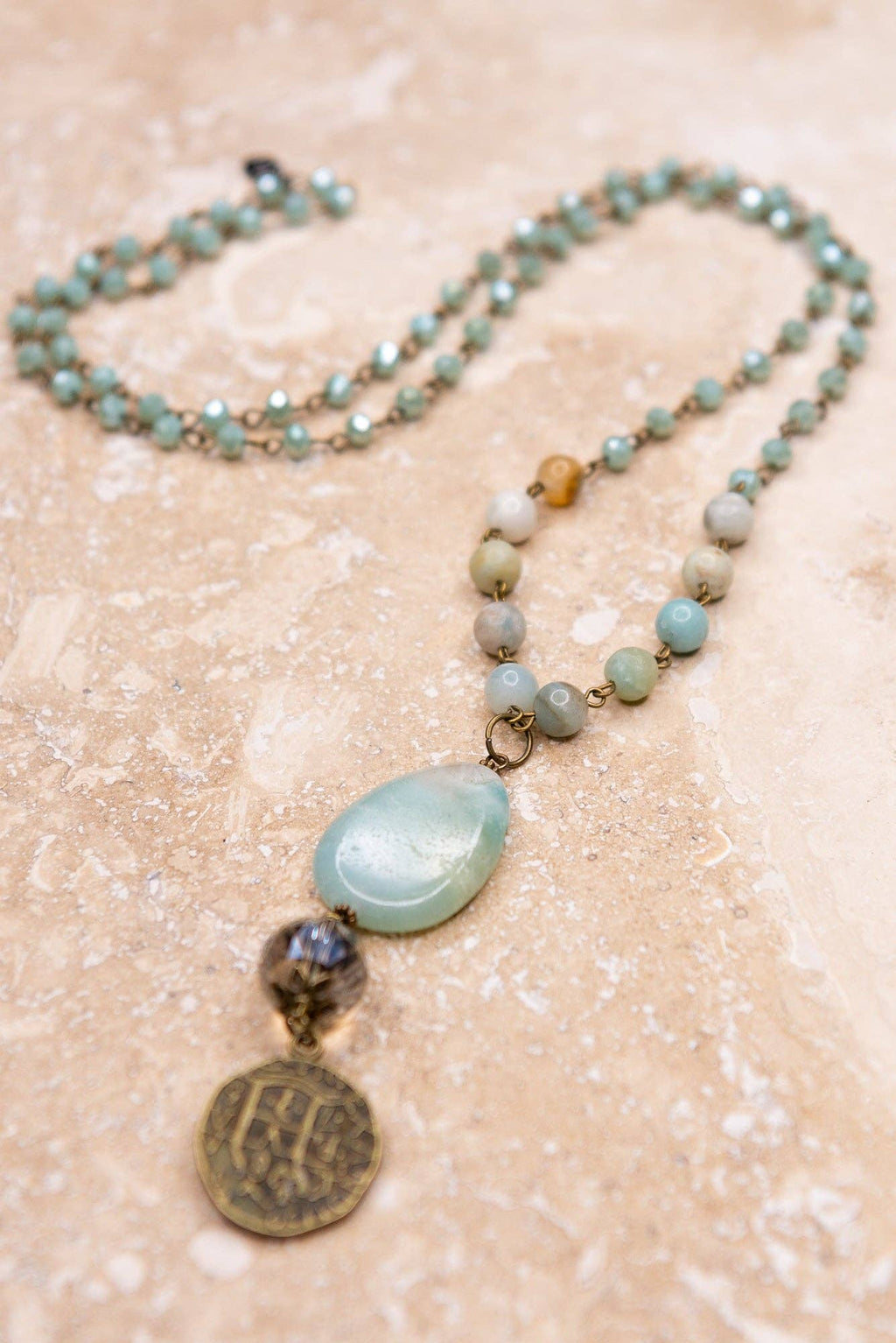 Boho Necklace/Alexis Necklace in Amazonite