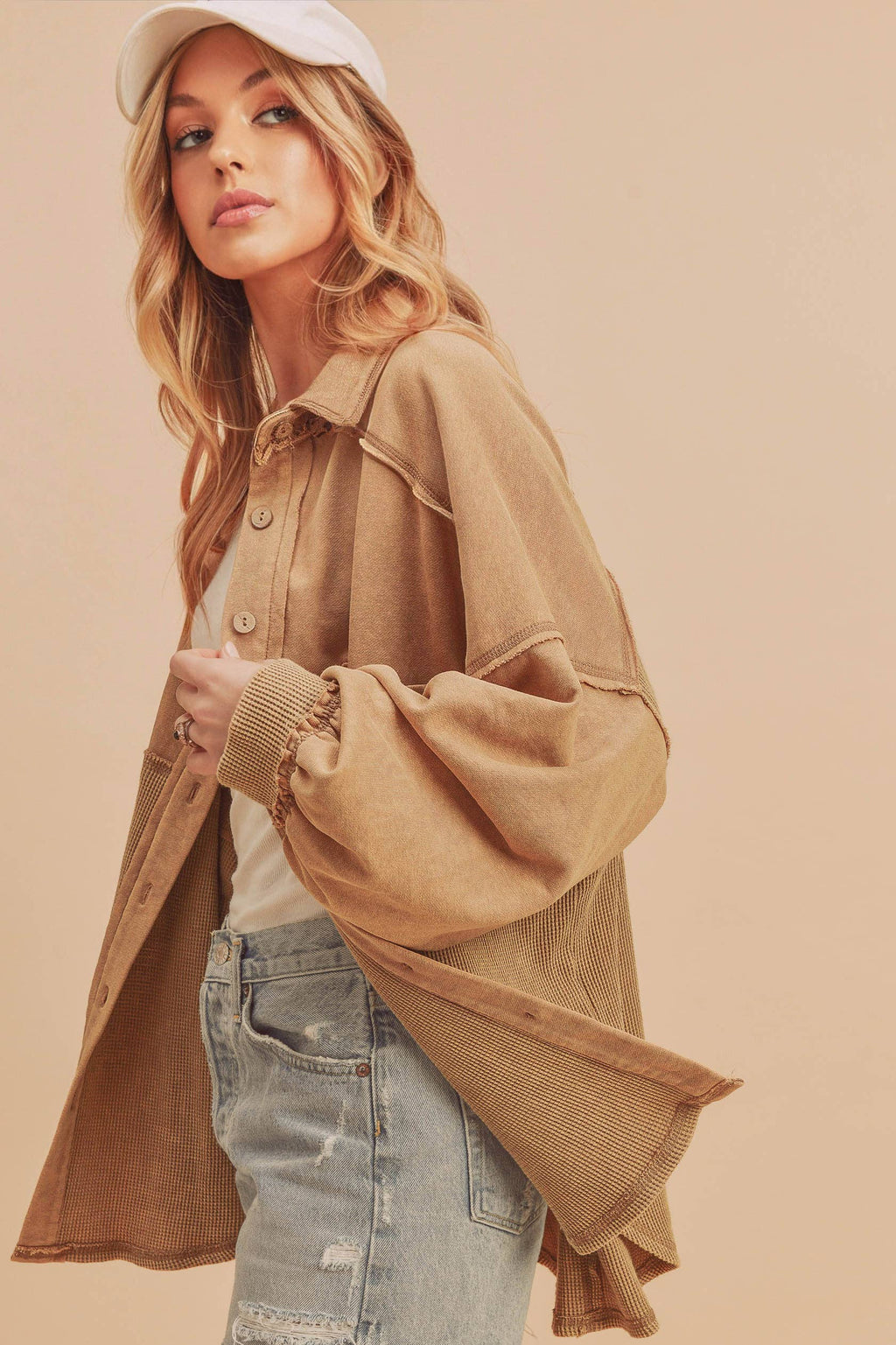 Judie Jacket in Oat beige