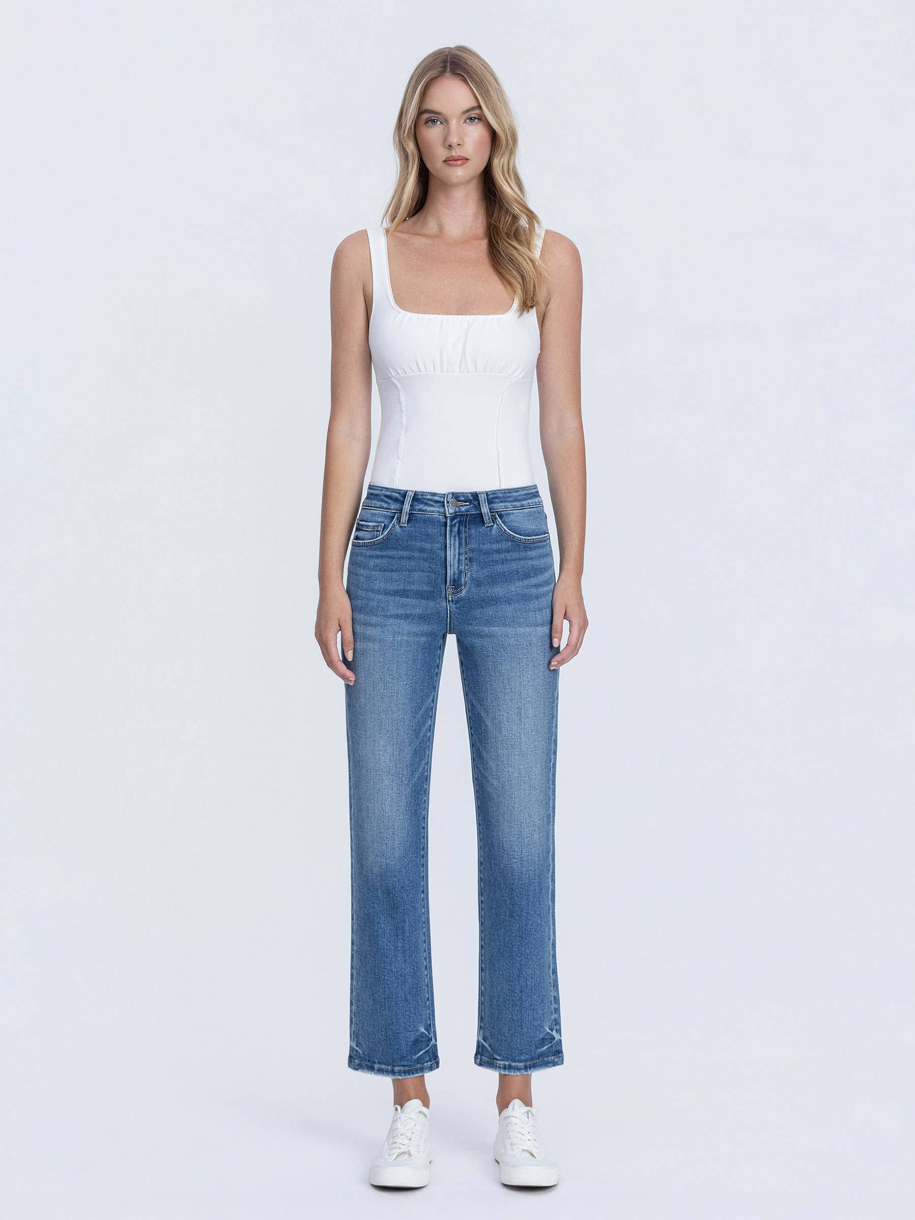 Holly High Rise Straight Jeans