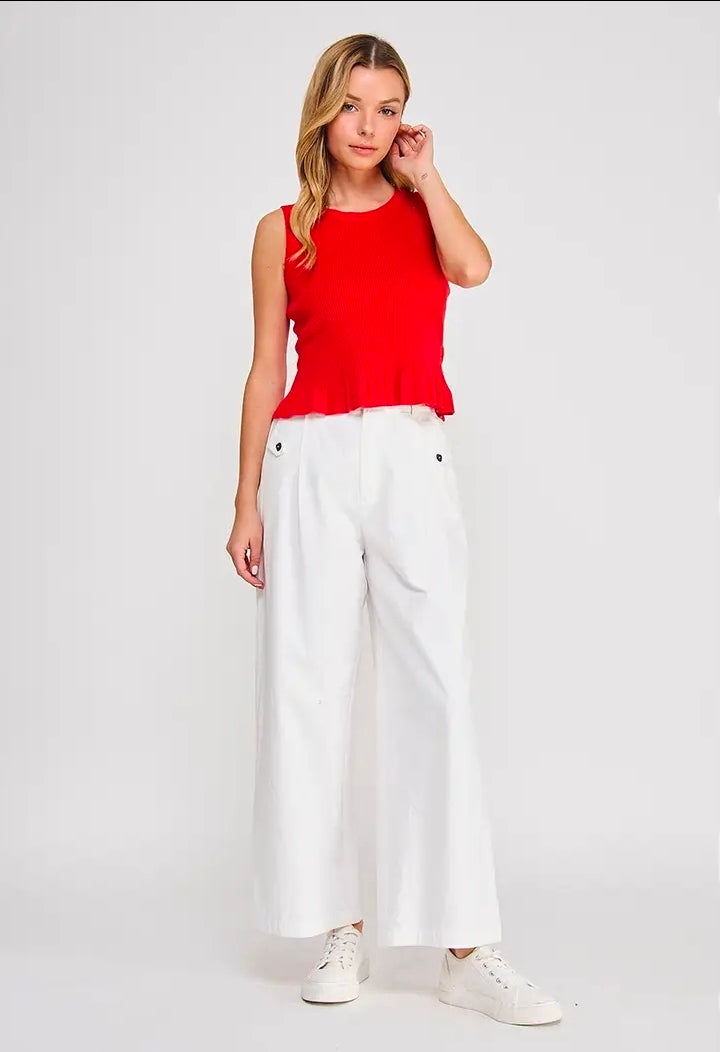 Selma Peplum Tank Top
