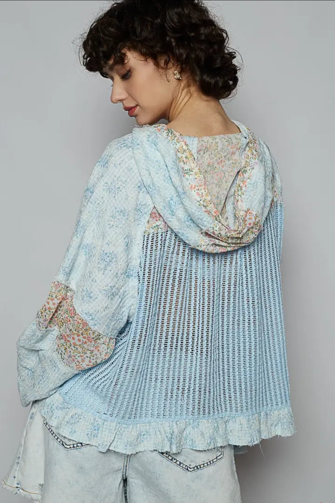 Vintage Embroidered Boho Hoodie Jacket