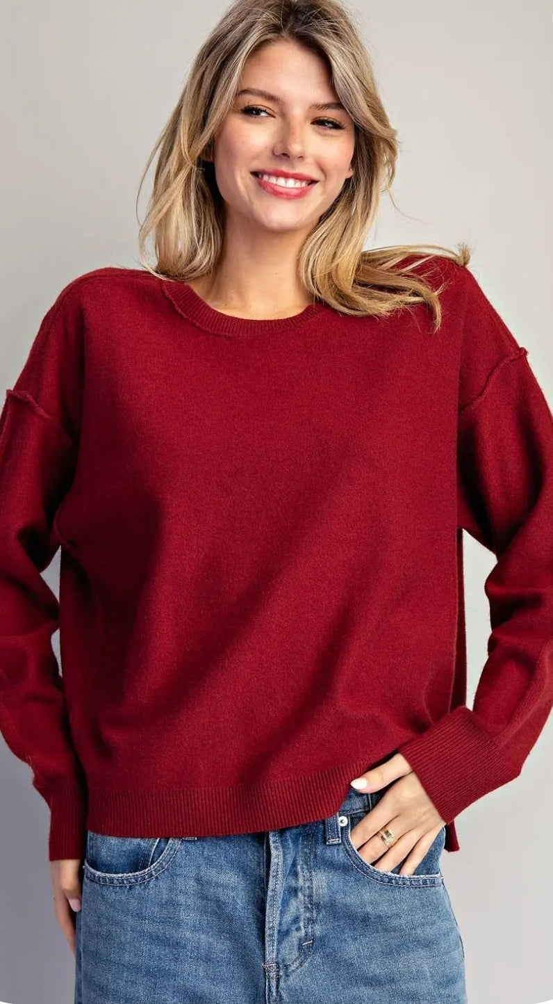 Tammy Sweater - Cranberry