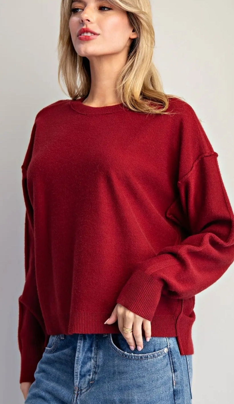 Tammy Sweater - Cranberry