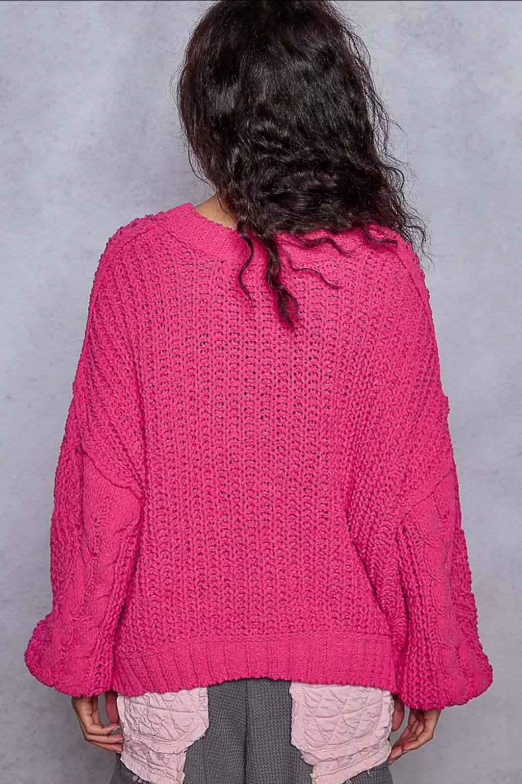 Cara by Pol Chenille V-Neck Sweater