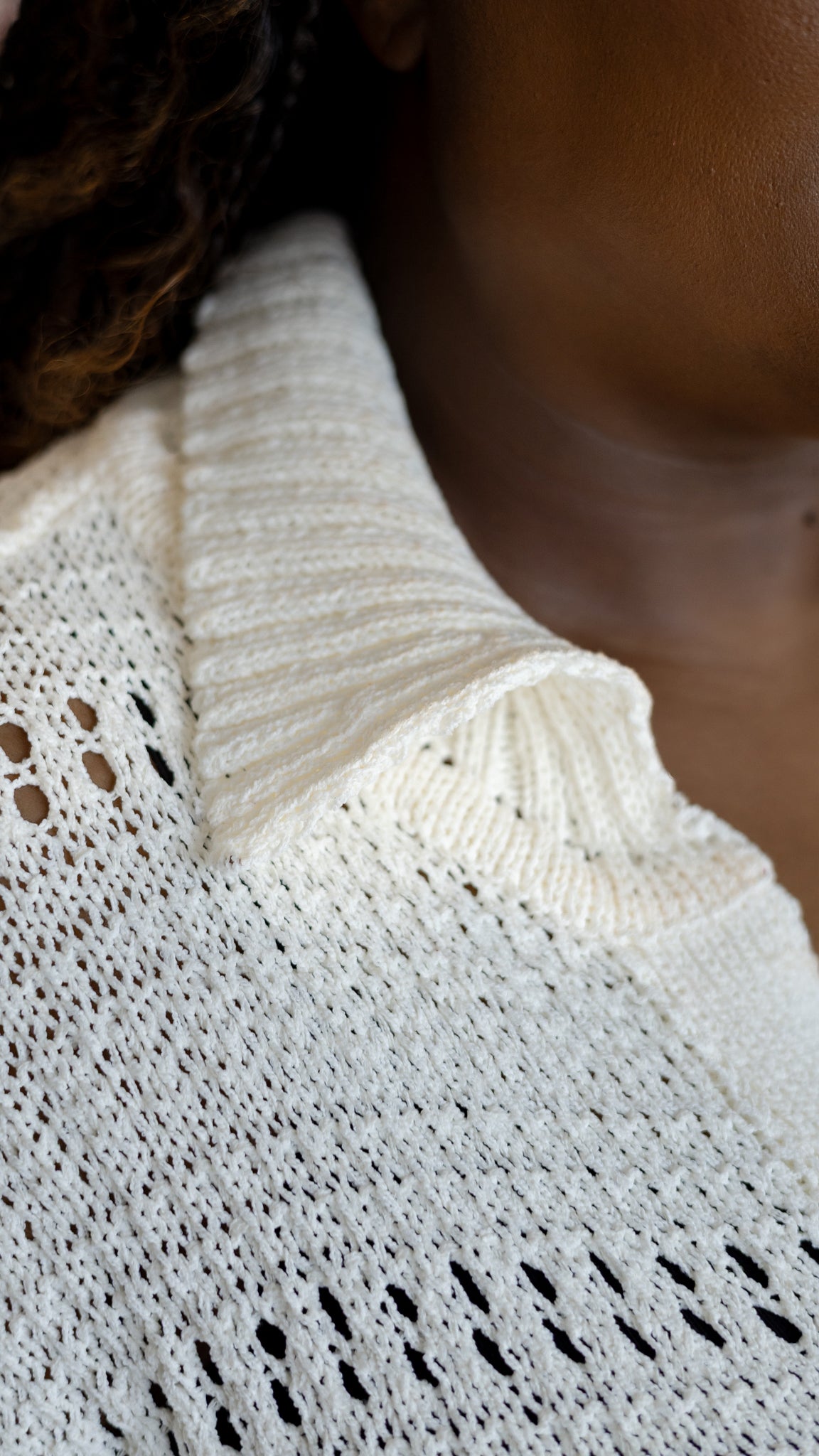 Shannon Soft V-Neck Sweater - White