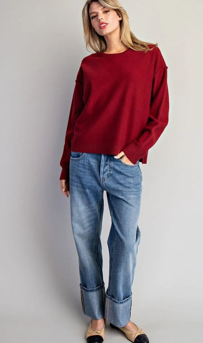 Tammy Sweater - Cranberry