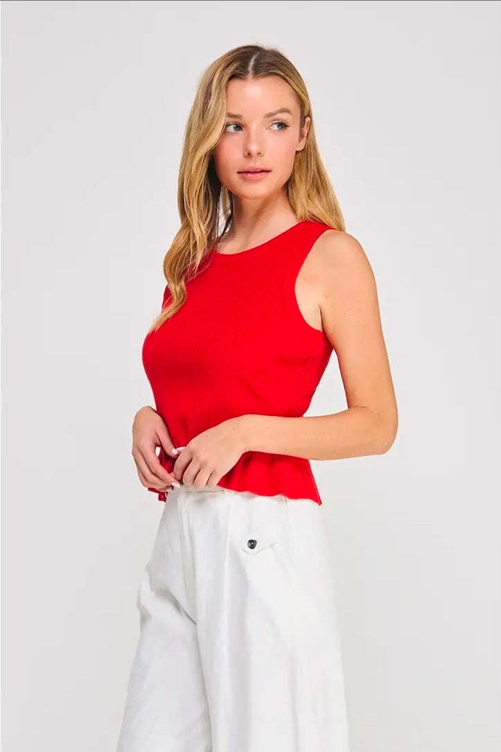 Selma Peplum Tank Top