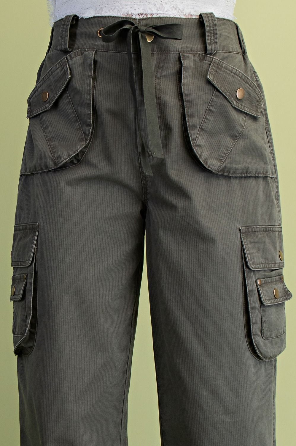 Easel Arden Washed Twill Cargo Pants