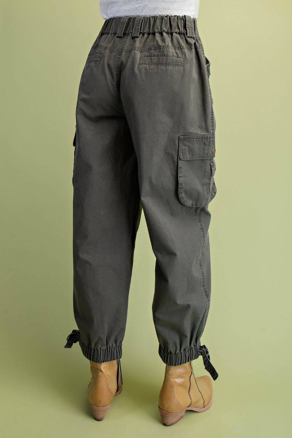 Easel Arden Washed Twill Cargo Pants