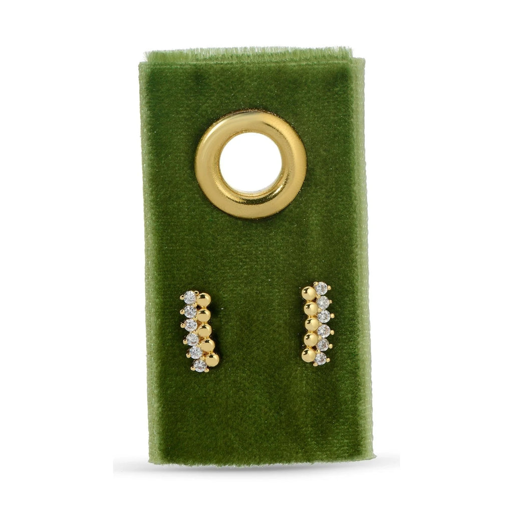 Splendid Iris Delicate Dots & CZ Studs