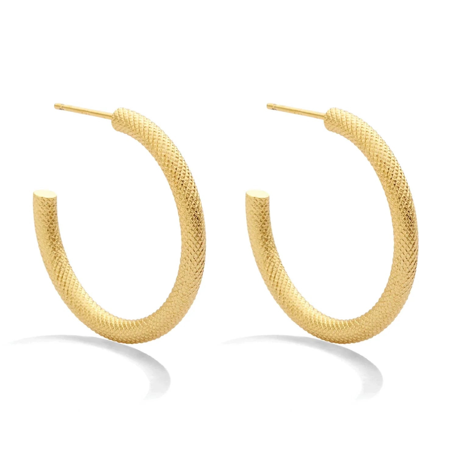 Splendid Iris Beautifully Textured Hoops